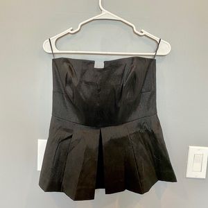 Never worn! Strapless peplum top